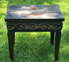 penny topped table upcycle