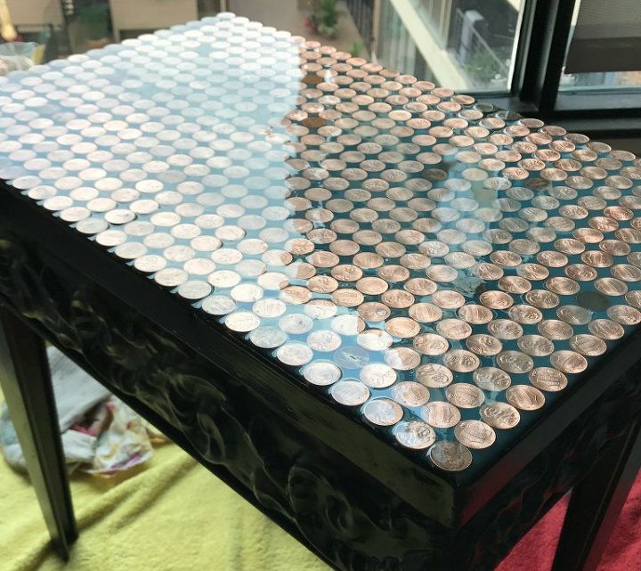 upcycle penny top table
