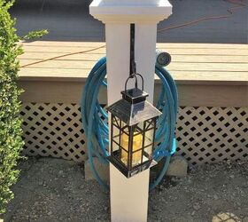 diy hose holder and lantern hanger