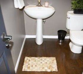 DIY cork bath mat