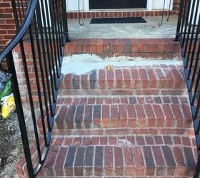how can you remove excess concrete mortar from brick