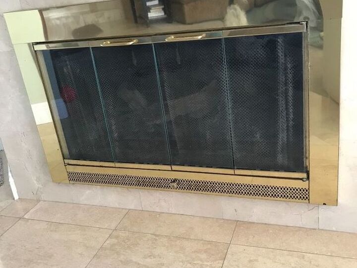 q how do you take the metal brass on the outside of your fireplace off