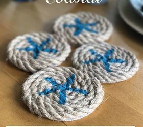 coastal starfish rope coasters