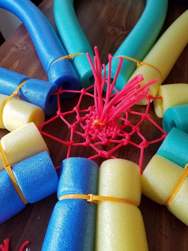 pool noodle flower float