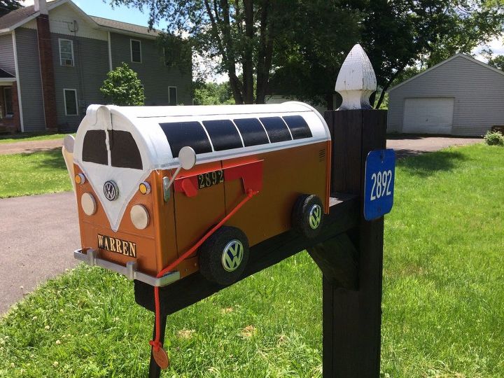 try these gorgeous ideas and the mailman will never miss your mailbox, Have A Groovy VW Van Mailbox