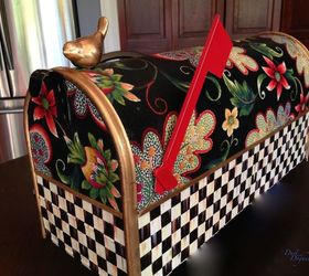 try these gorgeous ideas and the mailman will never miss your mailbox, Wrap It In Dazzling Fabric Patterns