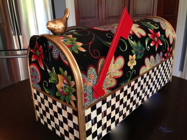 try these gorgeous ideas and the mailman will never miss your mailbox, Wrap It In Dazzling Fabric Patterns