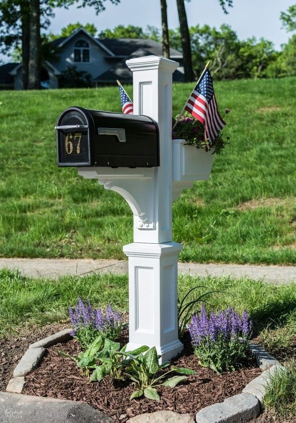 try these gorgeous ideas and the mailman will never miss your mailbox, Swap For A Elegant Post With A Planter