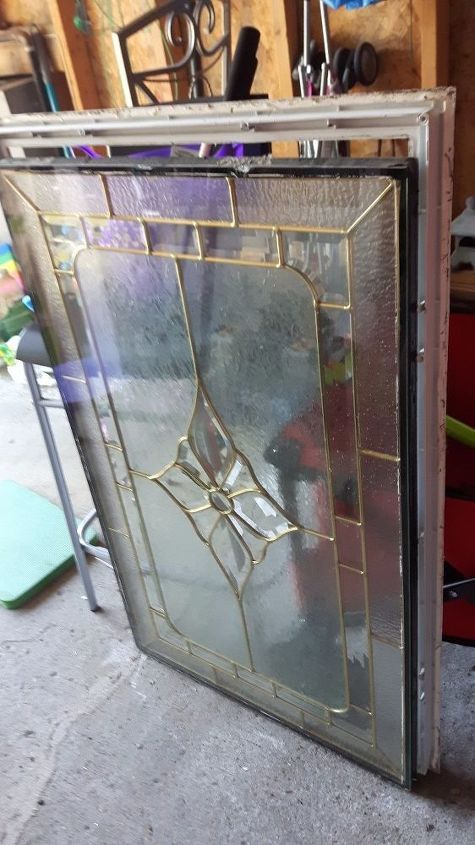 glass door insert to table