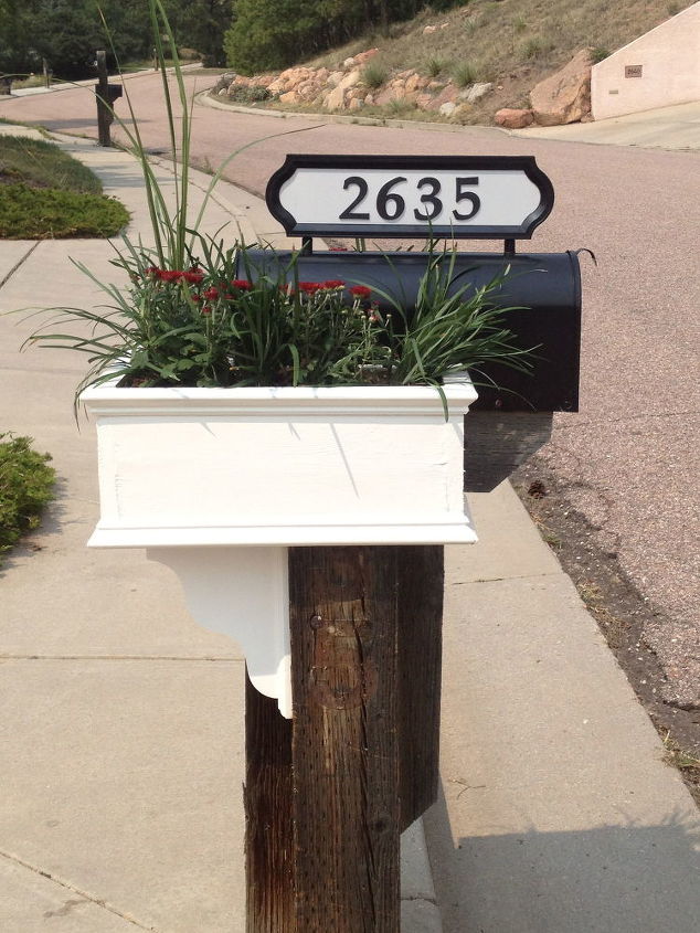 try these gorgeous ideas and the mailman will never miss your mailbox, Add A Prominent Number Sign To It