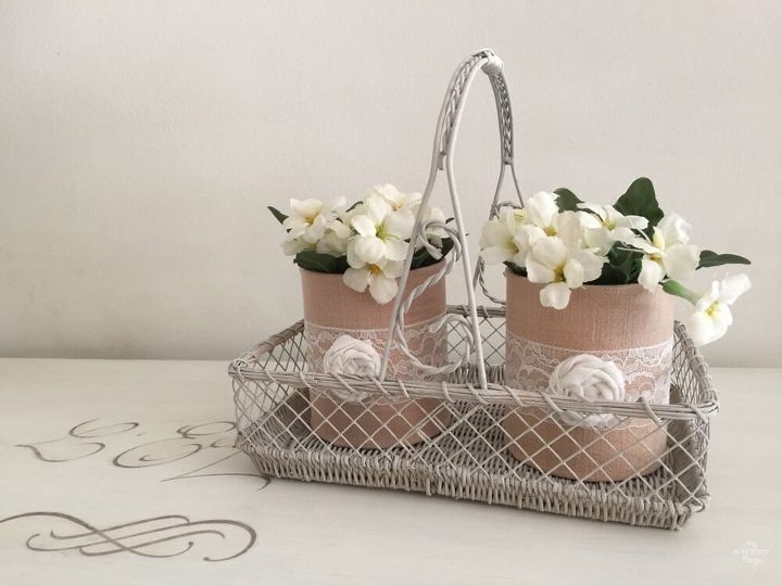 never waste leftover fabric with these 27 fabulous ideas, Or Around Tin Cans For These Beauties