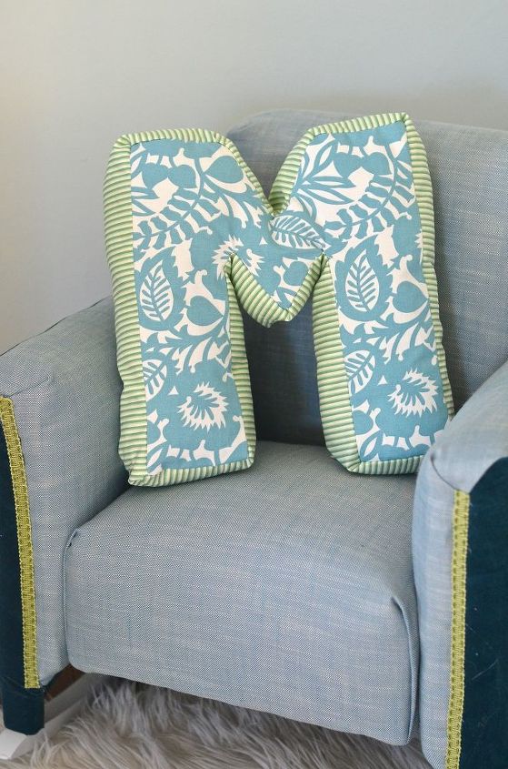 never waste leftover fabric with these 27 fabulous ideas, Use Them For A Monogrammed Cozy Pillow