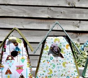 never waste leftover fabric with these 27 fabulous ideas, Shape Them Into The Cutest Birdhouses