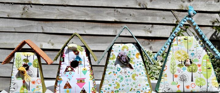 never waste leftover fabric with these 27 fabulous ideas, Shape Them Into The Cutest Birdhouses