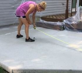 turning a bland concrete patio into something special