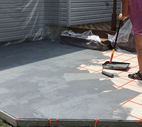 turning a bland concrete patio into something special