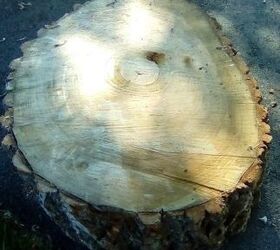 q big slice of wood what to do with it