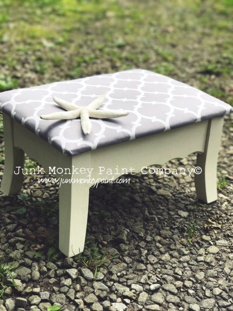 flippin furniture with paint and fabric