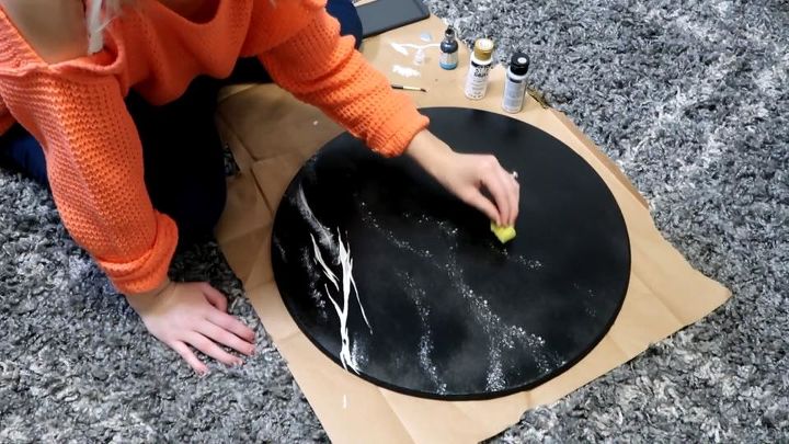 diy faux marble table top