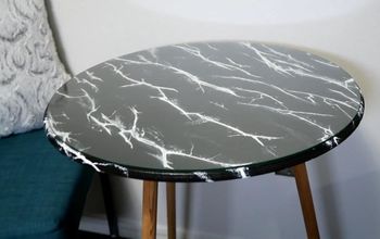 DIY Faux Marble Table Top