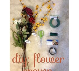 Corona de flores DIY