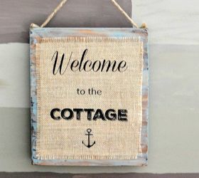 The Easiest Way to Print on Burlap for Rustic Signs