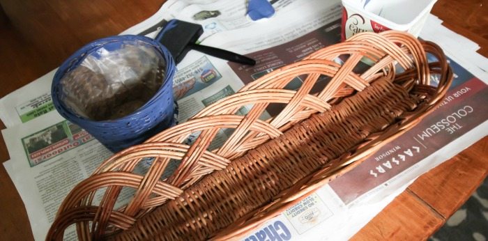 actualizar las cestas de la tienda de segunda mano para usarlas en casa