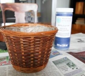 updating thrift store baskets to use around the home