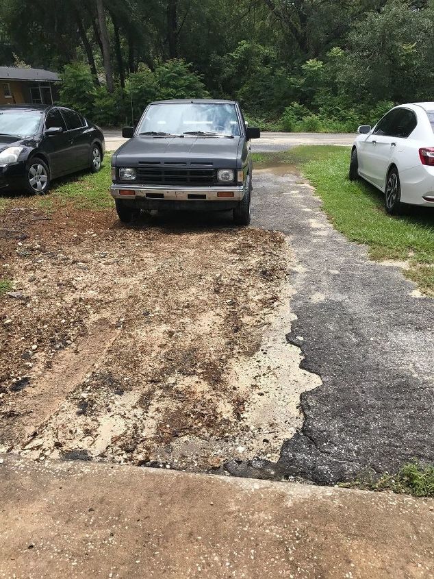 q how do i fix my driveway with very little money