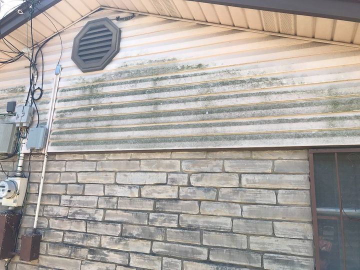 q what can i use to get rid of mold on siding brick