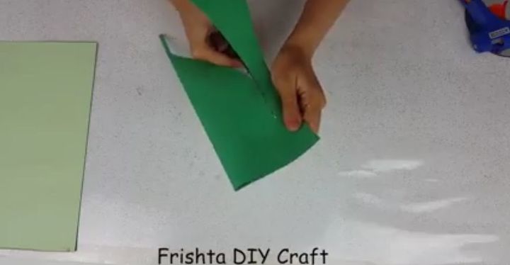 how to make a paper rose leaf