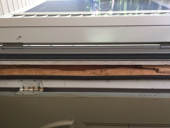 q how to fix doorway wood that was accidentally partially ripped out