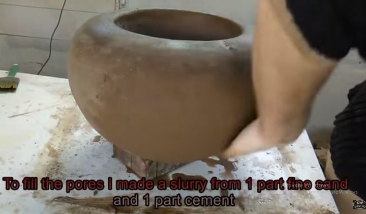 japanese bird bath bowl made from concrete