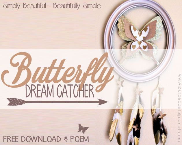 27 maneiras maravilhosas de usar papel de scrapbooking, Apanhador de sonhos de borboleta com significado especial