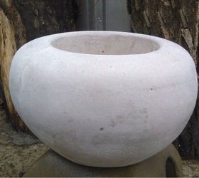 Japanese Bird Bath Bowl Made From Concrete