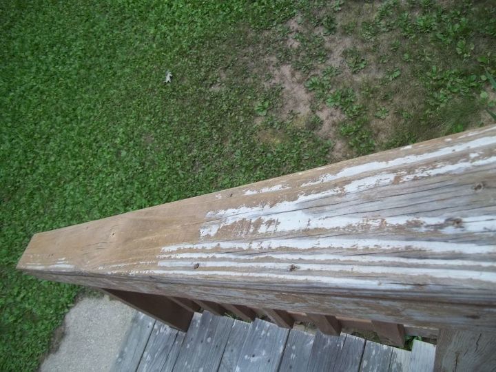 q my deck has some old stain on that i can t get off in some spots what