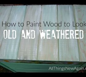 How to create a faux driftwood finish with paint & wax