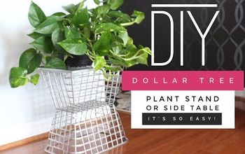  Como criar uma mesa lateral ou suporte de planta usando materiais de árvore do dólar