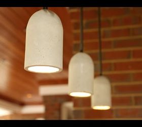 Lámparas colgantes de hormigón para interior/exterior