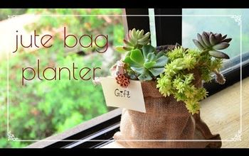 DIY Cute Jute Bag Planter