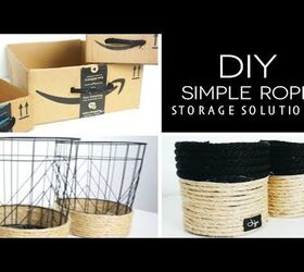 DIY Rope Vanity Organizer from Oatmeal Container - Make Something Mondays