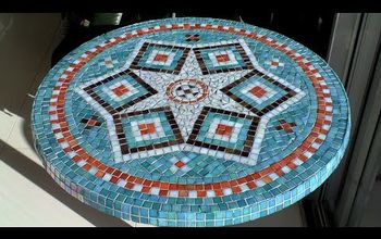 Mesa de jardín de mosaico DIY | Diseño, pegamento, lechada y acabado