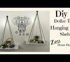 $3 Shelves: How to Create DIY Hanging Shelves With Dollar Tree Items