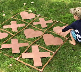 Make a Tic-Tac-Toe Board Out Of Backyard Finds