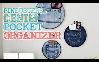  DIY Jeans Pocket Organizer // Fácil, divertido e super fofo!