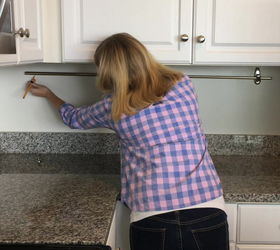 Declutter Kitchen Countertop With A Curtain Rod Hometalk