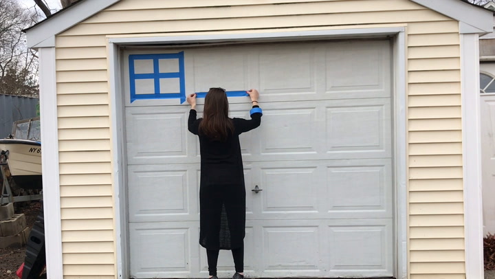 make your garage door look like it costs thousands with paint