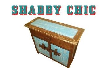 Gabinete Shabby Chic, Azul y Distressed