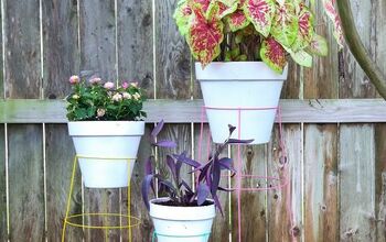 DIY Tomato Cage Plant Stands