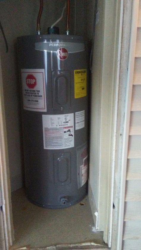 yes you can instal a new water heater